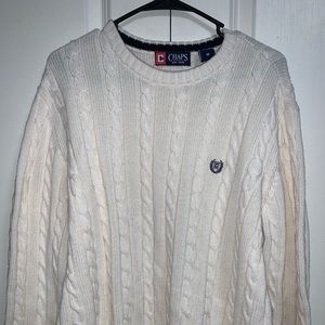 Chaps Knitted sweater beige color